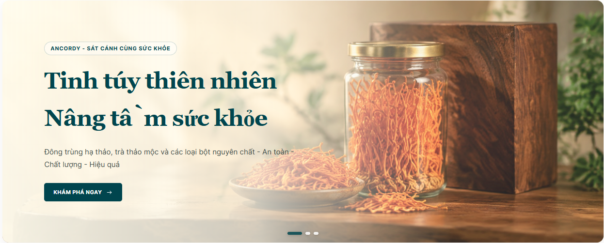 Đông Trùng Hạ Thảo — Premium Health & Wellness E-commerce Experience